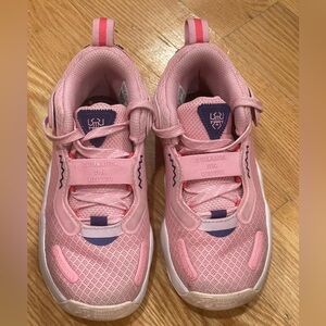 Adidas Kids Light Pink and Dark Purple Sneakers‎